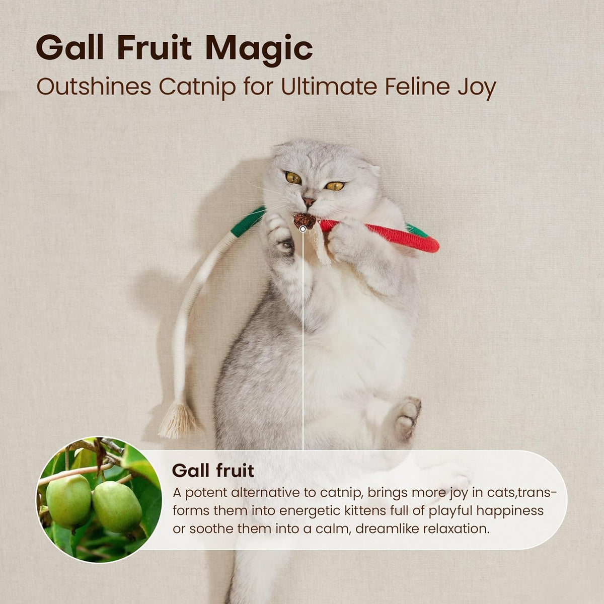Potaroma cat toy refillable catnip pouch detail