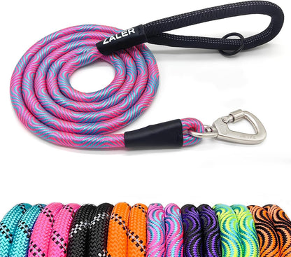 ZALER Long Dog Leash, 50 feet 30ft 20ft 15ft 10ft Dog Training Lead, Heavy Duty Check Cord Recall Leash for Dogs Training, Playing, Camping, or Backyard (30FT, Black Purple) - Image 10