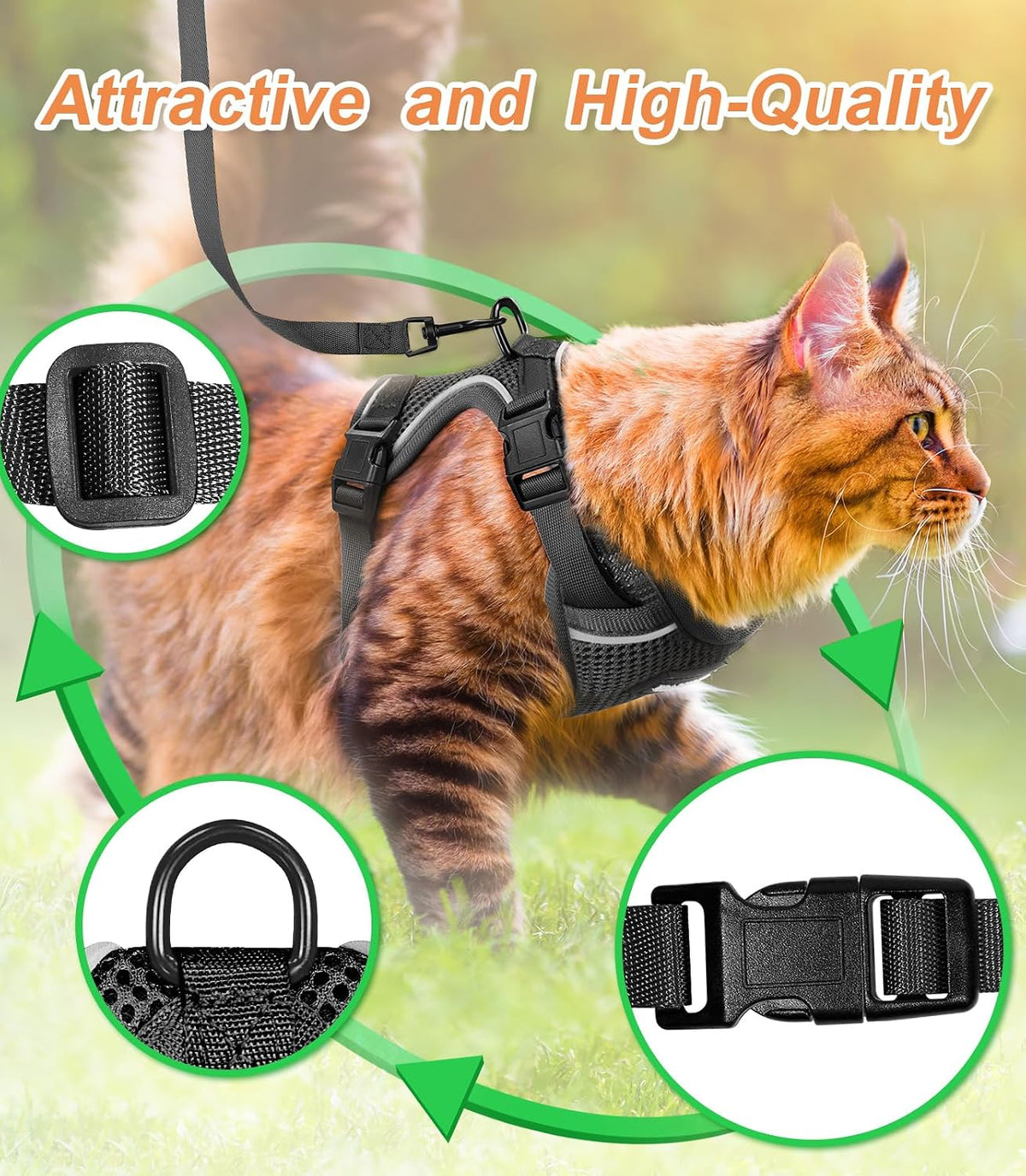 Premium packaging of the authentic USA imported Halypet kitten harness set.