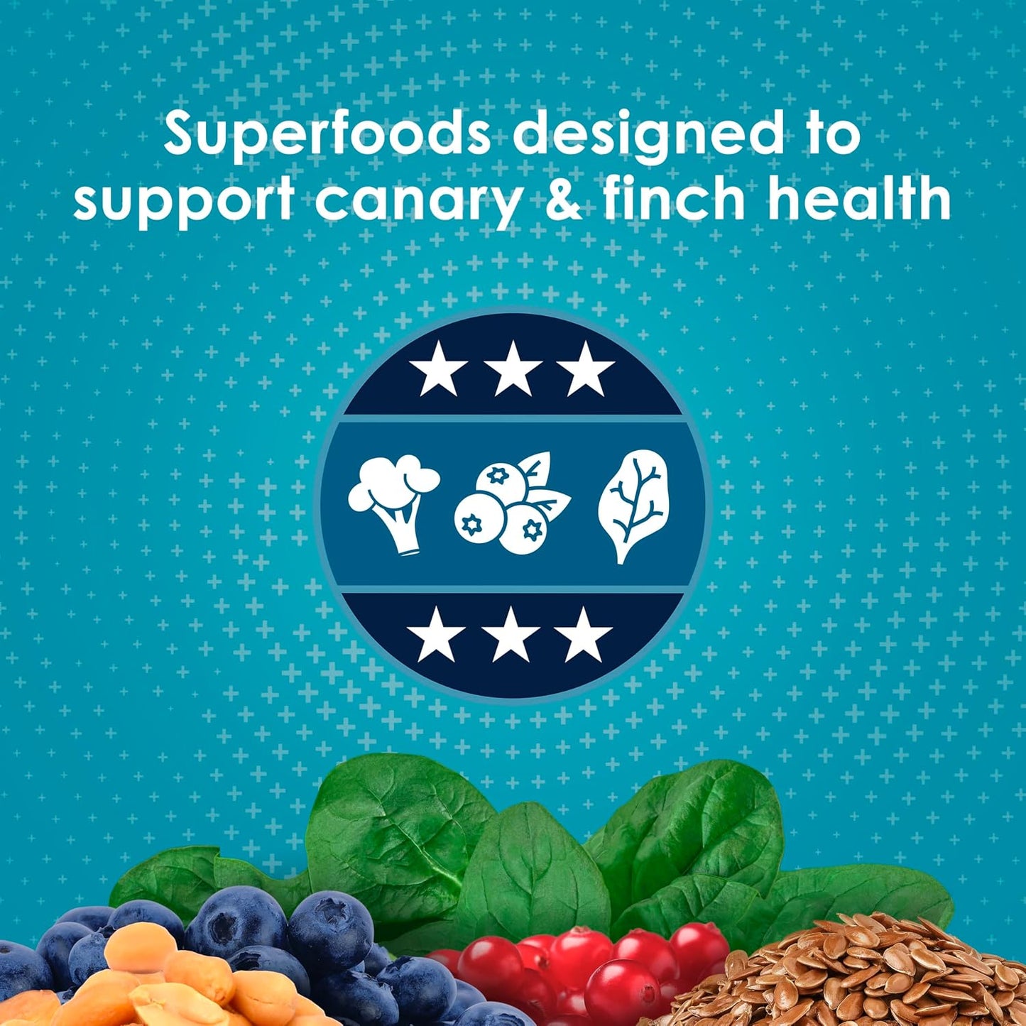 Rear packaging of Kaytee canary and finch food showing ingredients