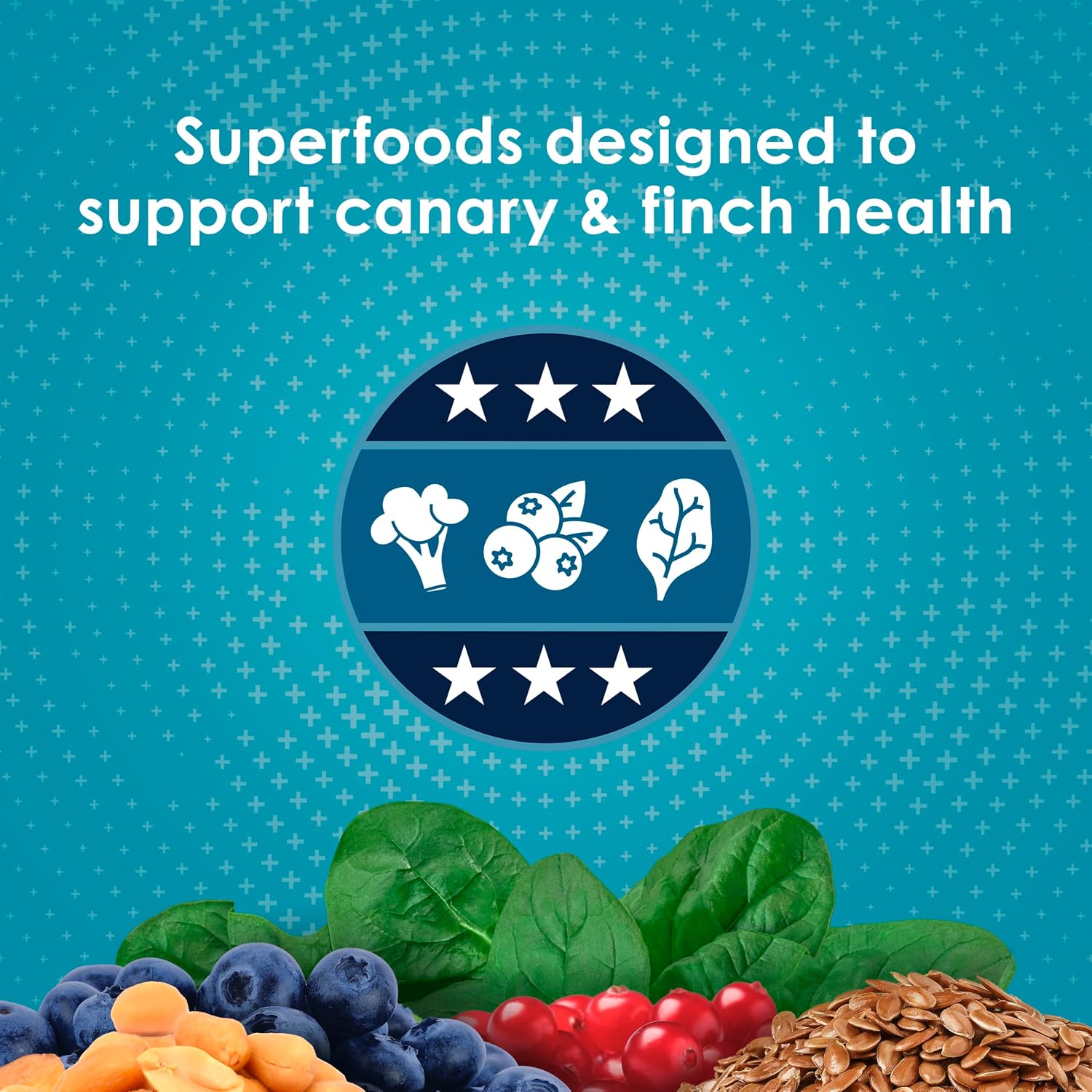 Rear packaging of Kaytee canary and finch food showing ingredients
