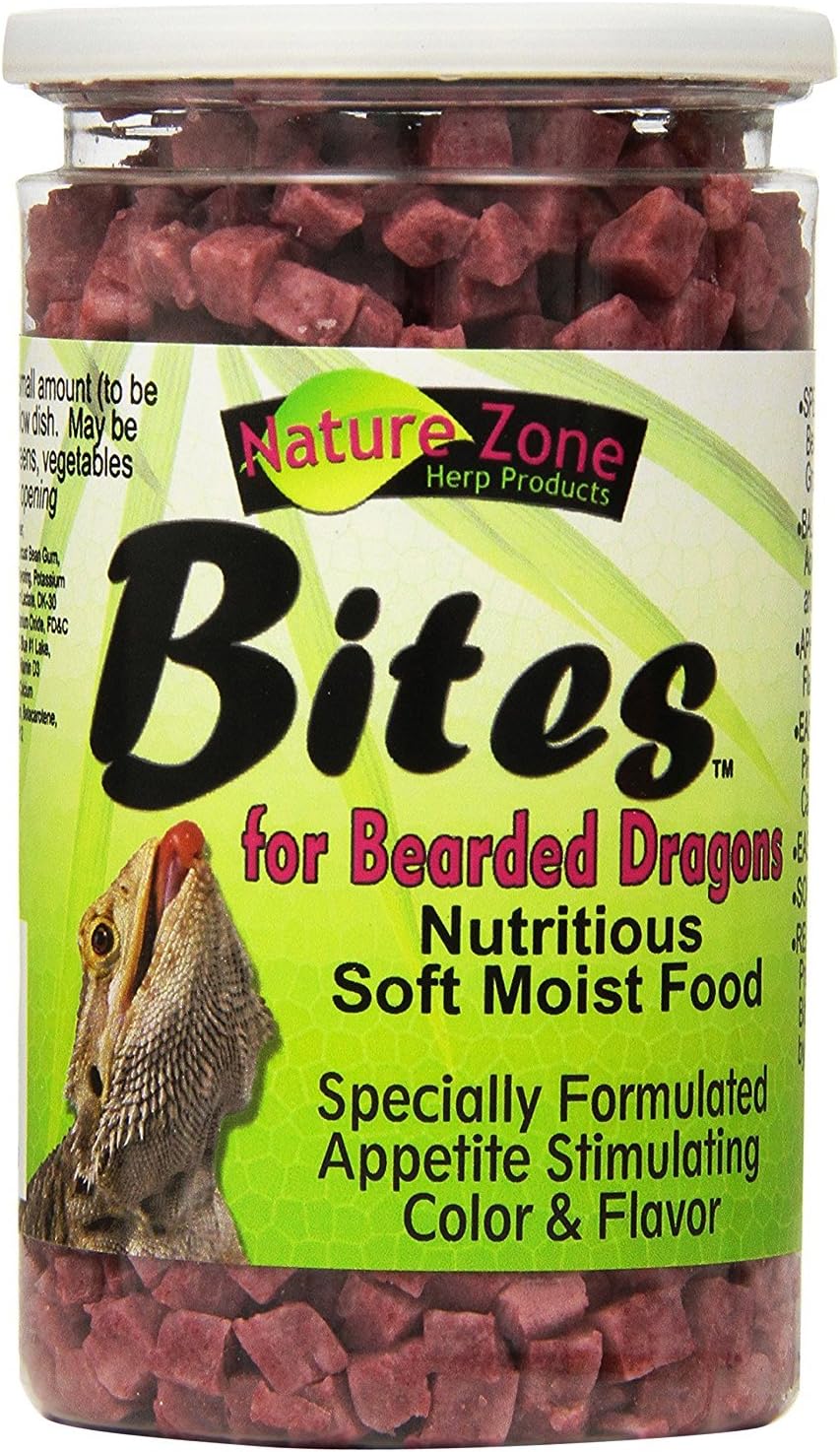 Nature Zone Bearded Dragon Bites soft moist food front view premium reptile diet
