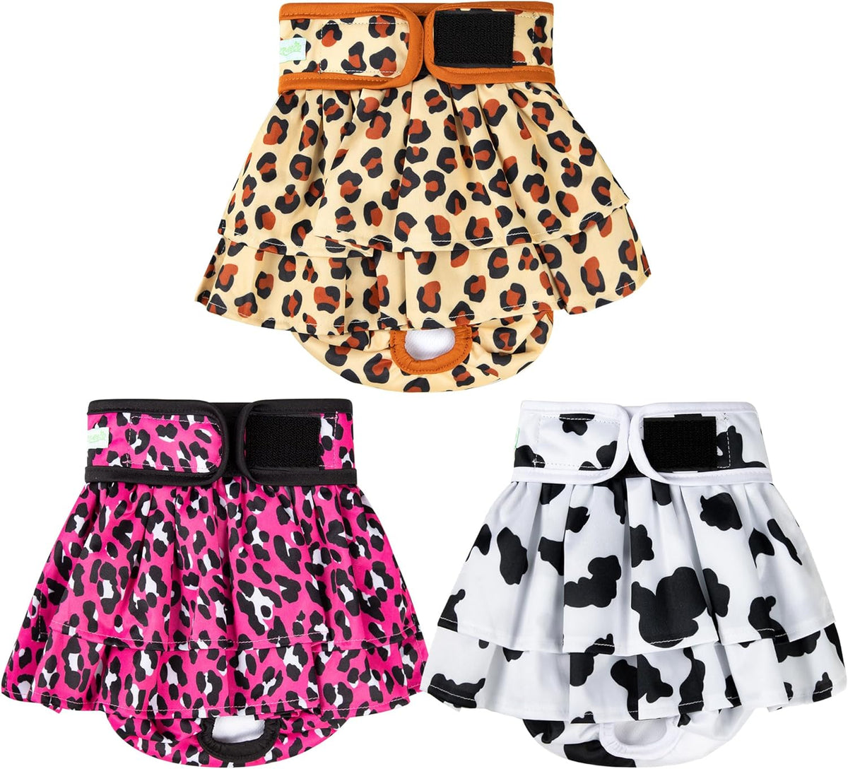 wegreeco Dog Diapers Female (3 Pack), Highly Absorbent Puppy Doggie Dog Diapers for Female Dogs Period, Washable Doggy in Heat, Small Medium Large Size (Medium) - Image 14