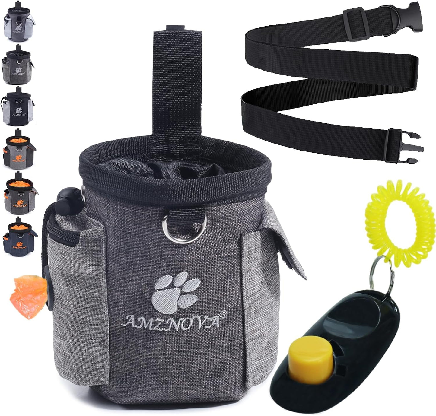 AMZNOVA premium imported dog walking gear package with included training clicker