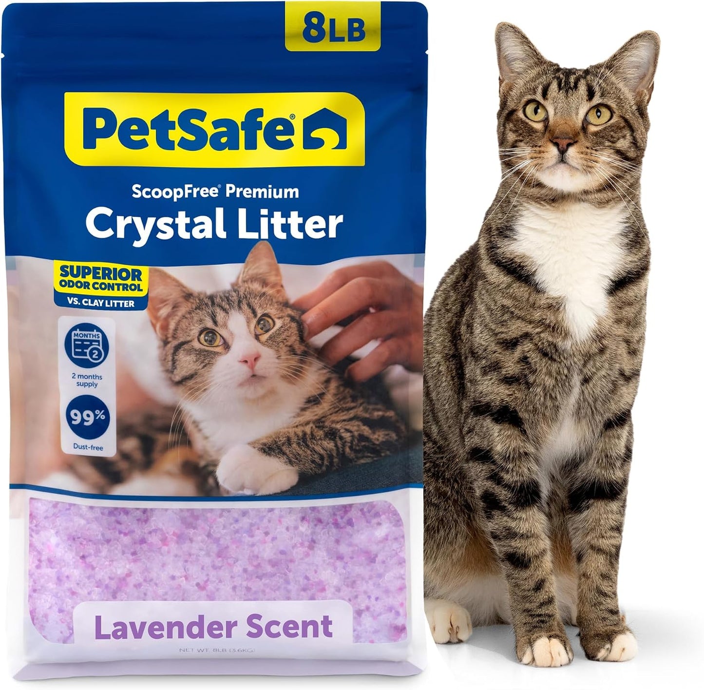 PetSafe ScoopFree Odor Control Crystal Cat Litter, Fresh Scent, 8 Lb Bag - Image 14