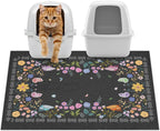 Unicorn Catcher Cat Litter Mat 24" x 15" Non-Slip Litter Box Mat Washable Litter Catcher Mat for Litter Box Indoor Food Mat Supplies Essentials, DarkSeaGreen - Image 10