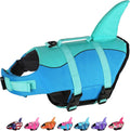 Dogcheer dog life jacket in pool blue front view on small puppy