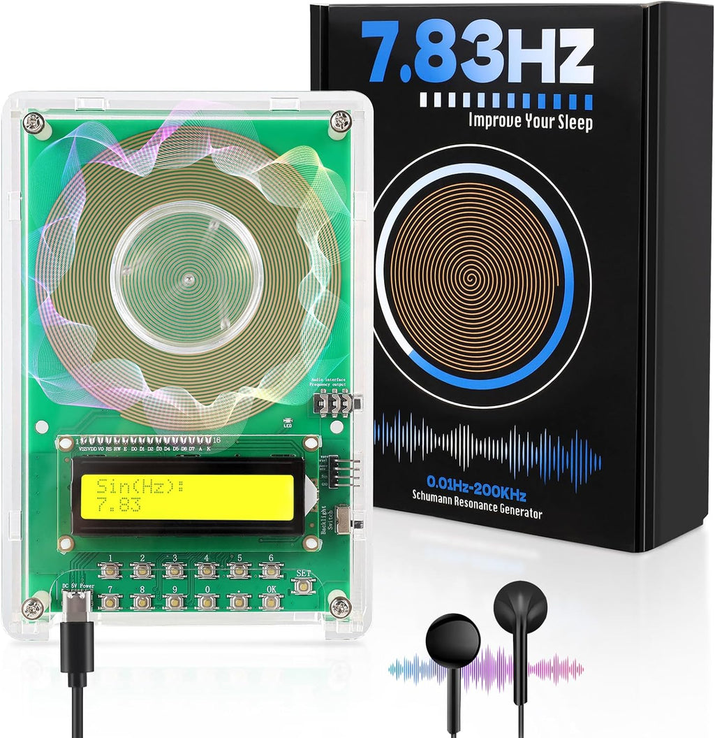XIKDS adjustable frequency generator for healing front view showing the LCD display panel.