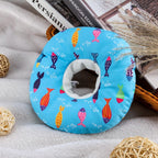 Libfrnt soft blue cat recovery collar showing lightweight design details