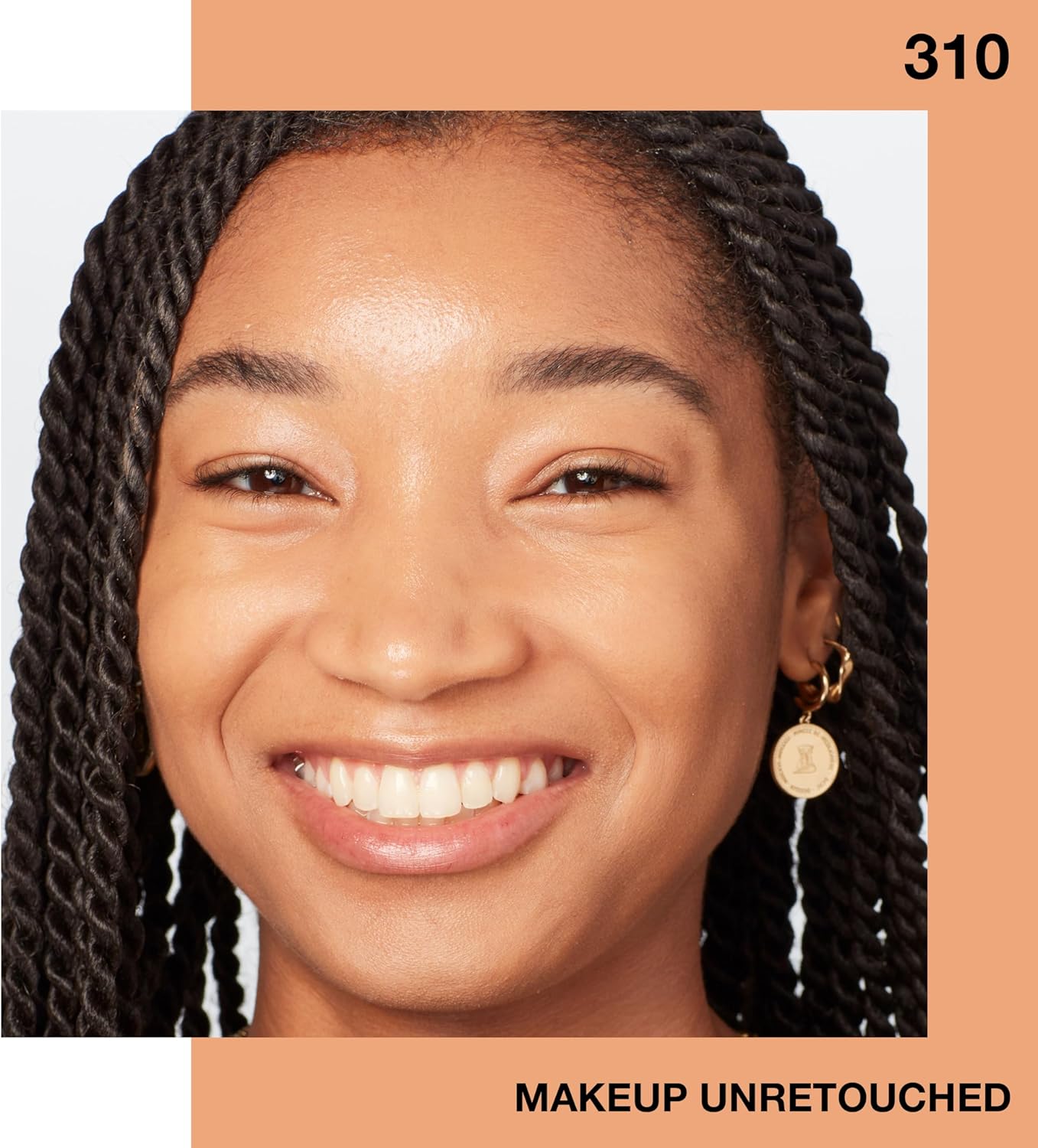 Luminous finish makeup foundation bottle with SPF 18 sun protection