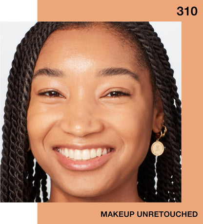 Luminous finish makeup foundation bottle with SPF 18 sun protection