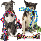 Forfon heavy duty dog rope toy front view for aggressive chewers