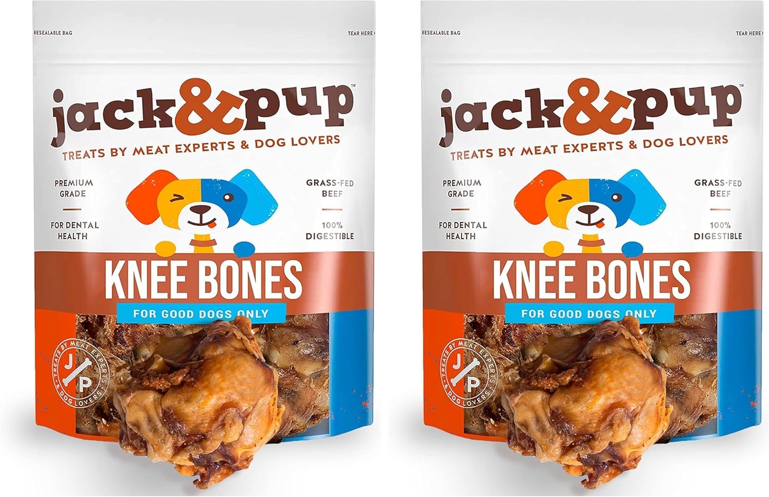 Jack&Pup Beef Bones (10 Pack), Knee Cap for Dogs, Long Lasting Natural Dog Bones, Beef Bone Knee Caps for Large Dogs - Image 10