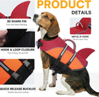 Pet flotation safety suit with reflective strips for low light