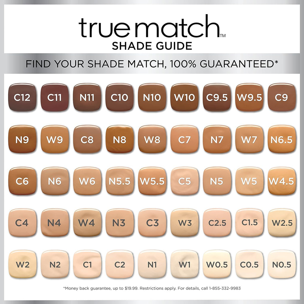 L'Oreal Paris True Match oil free hydrating foundation bottle display