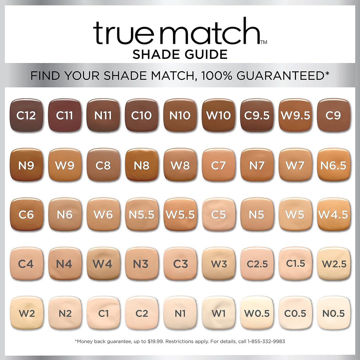 L'Oreal Paris True Match oil free hydrating foundation bottle display
