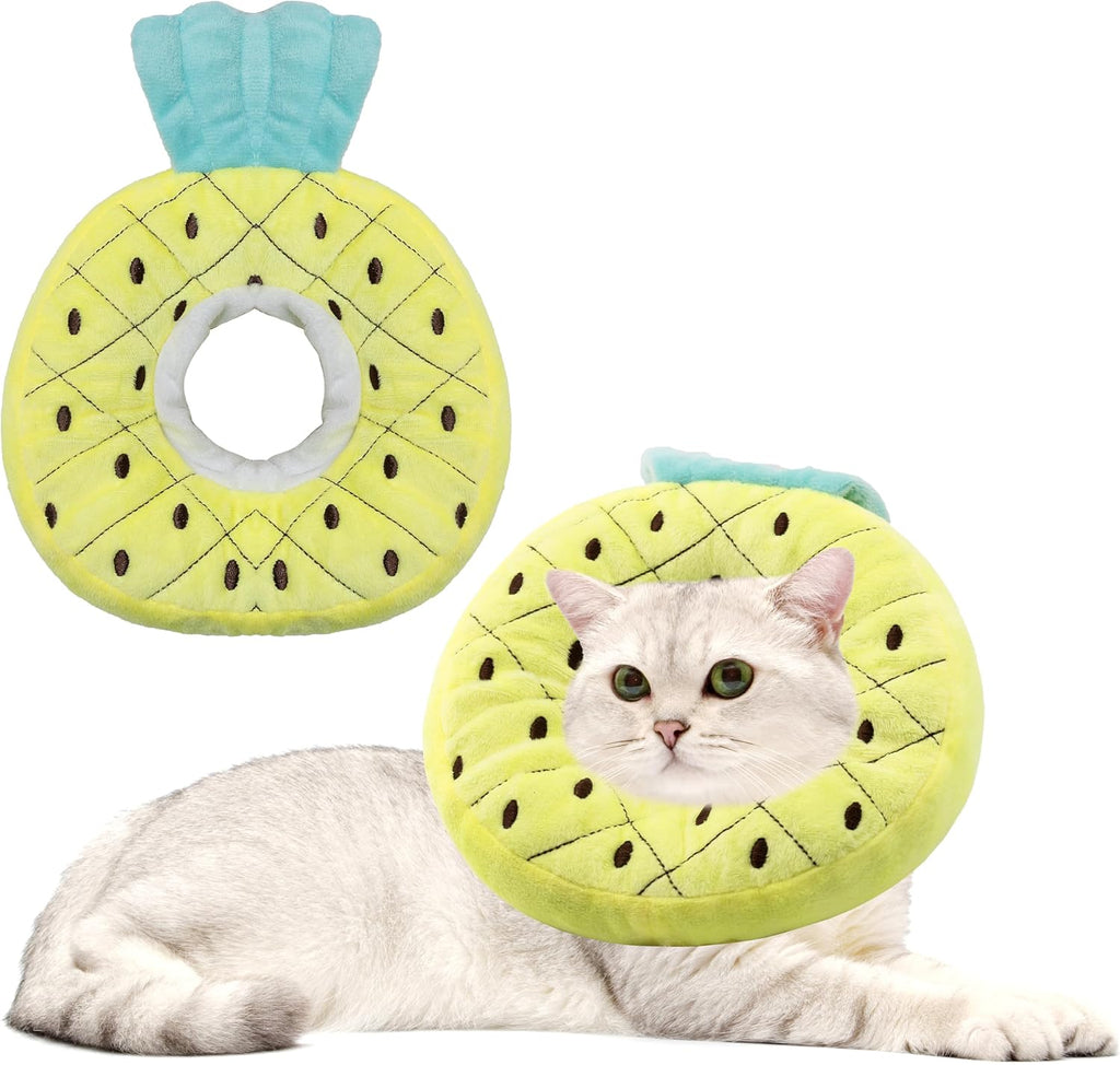 Soft Cat Cone Collar, Cute Cat Recovery Collar Suitable for Small, Medium, Large Cats,Elizabethan Neck Collar for Cats After Surgery (Orange, Small) - Image 10
