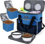 BAGLHER pet supply bag interior view displaying the customizable detachable dividers.