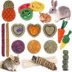 52Pcs Rabbit Chew Sticks, Guinea Pig Toys, Natural Timothy Grass Molar Teeth Stick, Mixing Flowers, Roses, Calendula and Forget Me Not, Small Animals Treats - Image 10