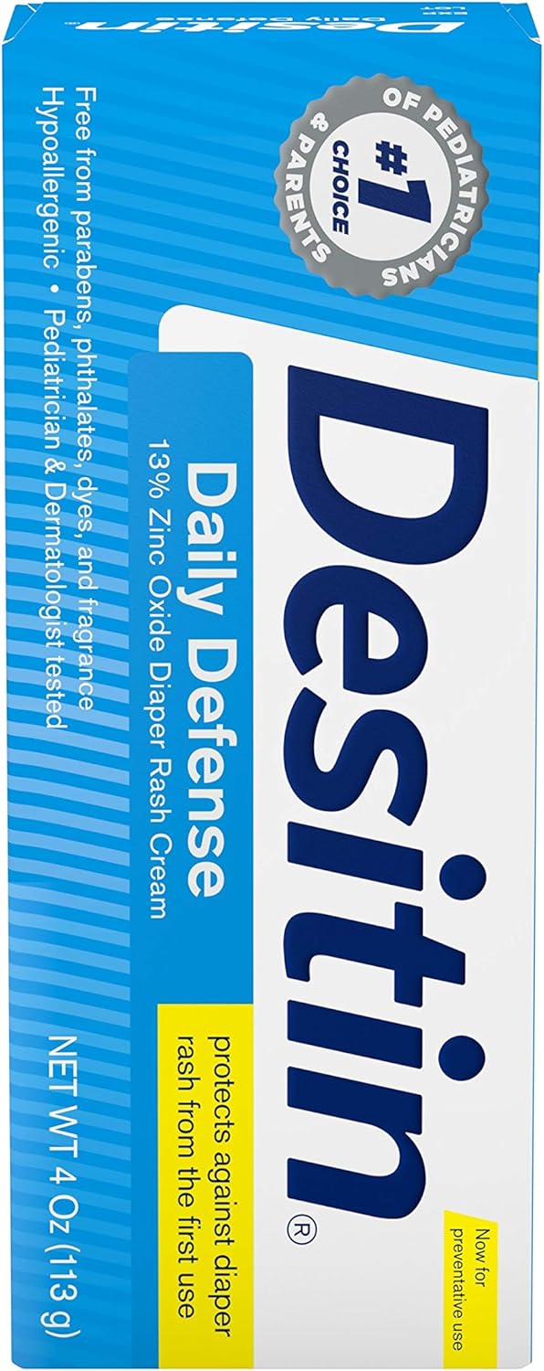 Desitin Daily Defense Baby Diaper Rash Cream with Zinc Oxide to Treat, Relieve & Prevent diaper rash, 4 oz - Image 2