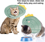 FRIUSATE soft cat recovery collar adjustable loop fastener close up for custom sizing.