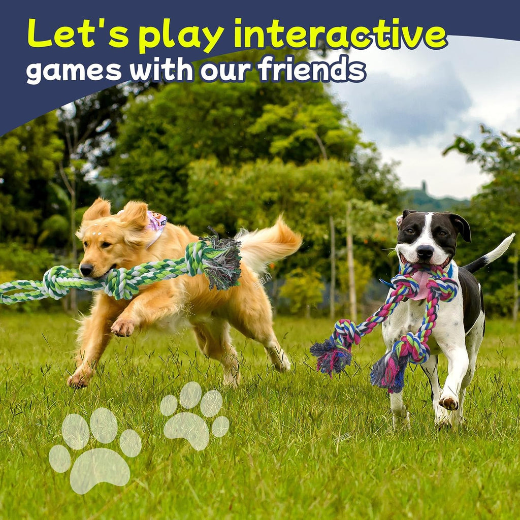 Textured cotton fibers of the Rocfish indestructible dog toy showing dental care benefits.