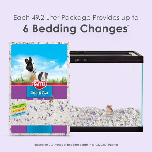 Kaytee small animal lavender scented bedding bag label detail