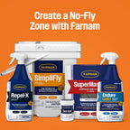 Farnam Repel-X Pe animal and premise fly spray bottle display