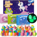 DOVIPE Kids Bath Bombs front view packaging with 36 pieces and toy surprise.
