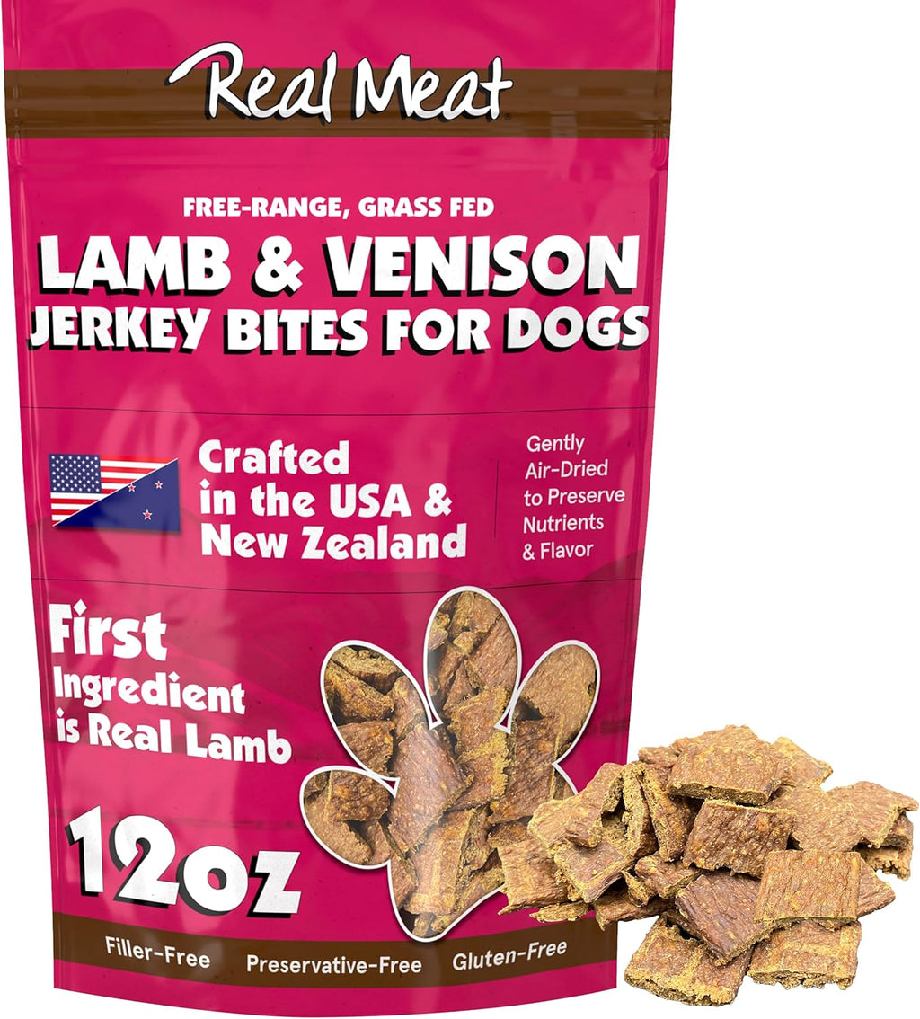TRMC Real Meat Dog Treats - 12oz Bag of Bite-Sized Air-Dried Lamb Jerky for Dogs - Grain-Free Jerky Dog Treats, Free-Range, Grass Fed Lamb - All-Natural High Protein - Image 11