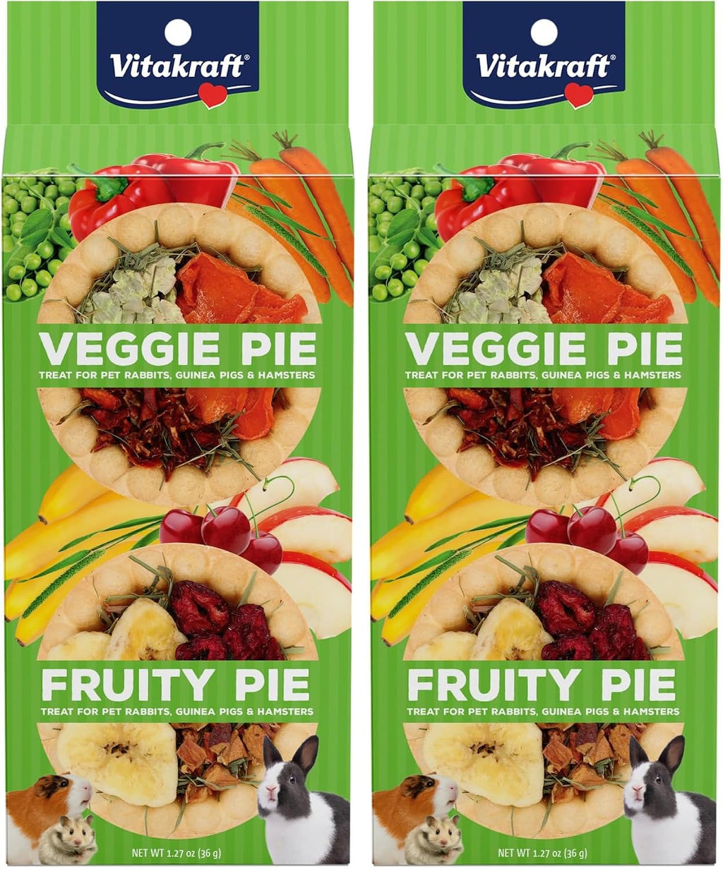 Vitakraft Veggie & Fruity Pie Treat for Pet Rabbits, Guinea Pigs, and Hamsters, 2 Pies,brown,24" x 50", 1.27 Ounce (Pack of 1) - Image 10