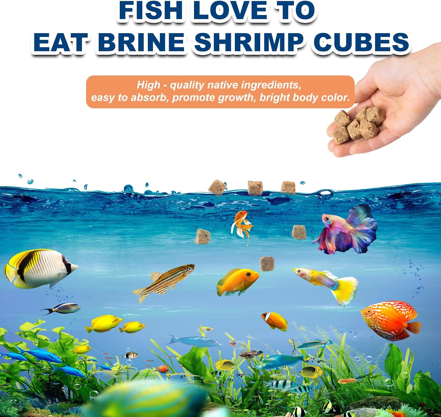 Capuca freeze dried fish food four ounce packaging details