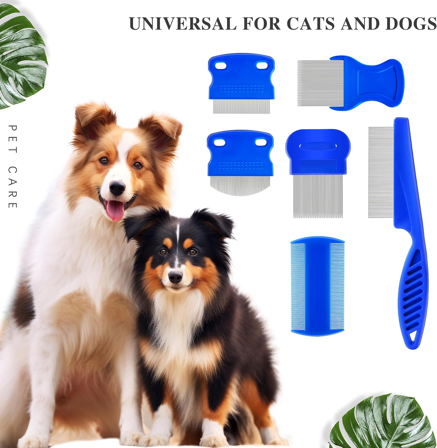 Safe rounded edge pet comb for sensitive skin