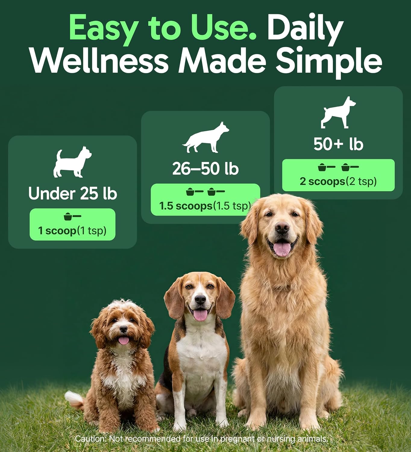 Turkey tail mushroom supplement for dogs weight dosage guide label