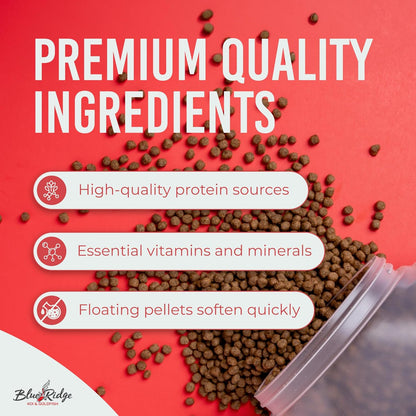 Blue Ridge Koi Fish Food 4.5lb - Koi Food 3/16" Platinum Pro Formula Goldfish Food, Premium Fish Food for Ponds, Ponds Fish Food, Floating Pond Pellet - Image 4