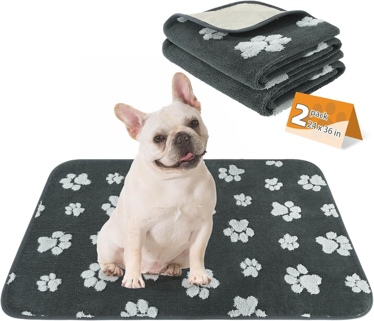 KOOLTAIL Washable Pee Pads for Dogs, 2 Pack Super Absorbent Reusable Puppy Training Pads Waterproof, Nonslip and Leak-Proof Dog Pee Pads, Large Pet Mats Whelping Pads for Floor, Crate, Couch, 36"x41" - Image 15