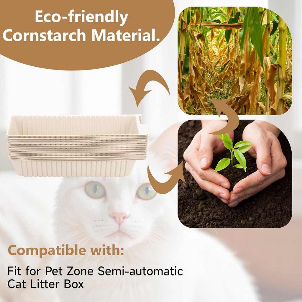 Detailed view of eco-friendly cornstarch material surface