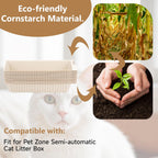 Detailed view of eco-friendly cornstarch material surface