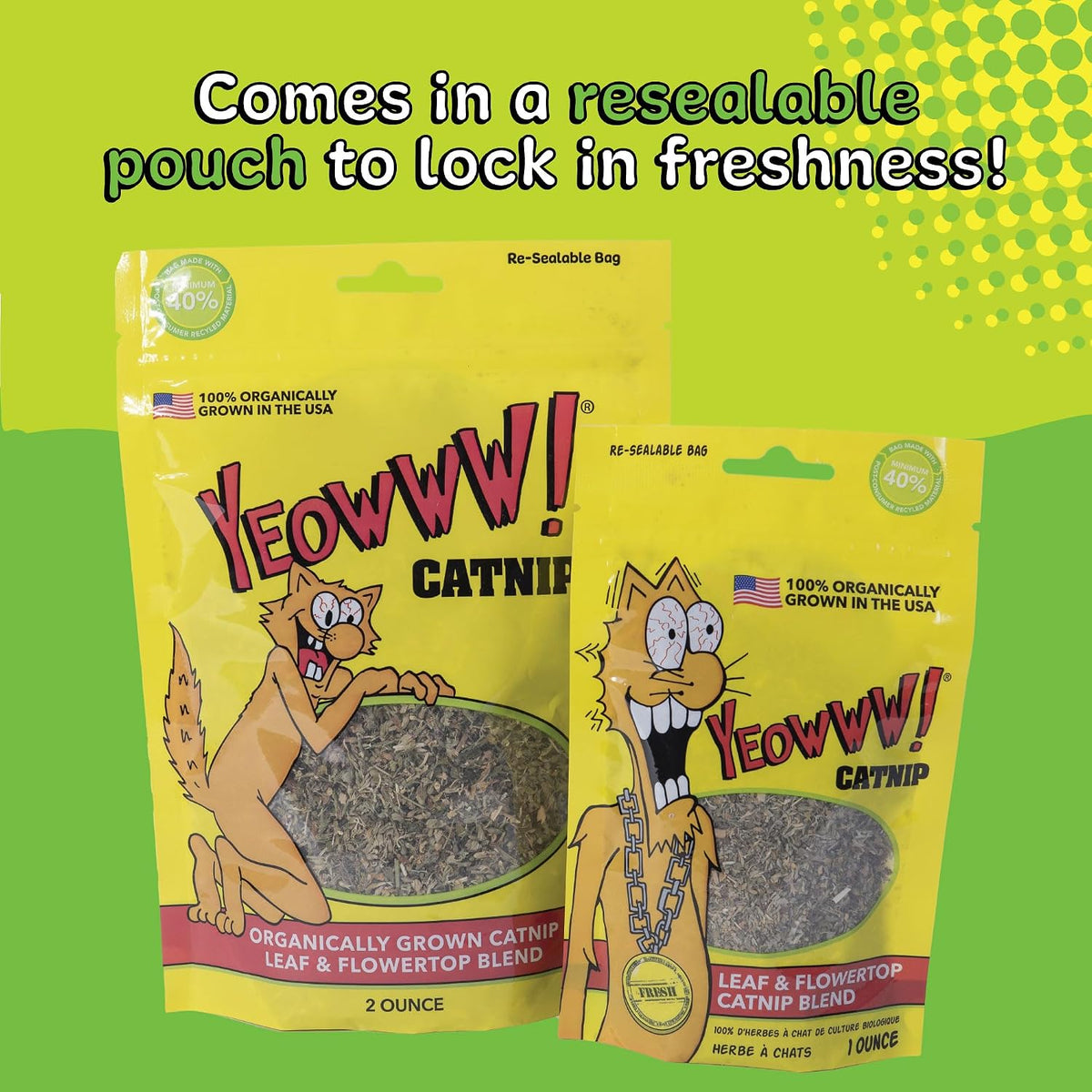Premium natural catnip leaves sprinkled on a cat scratching post