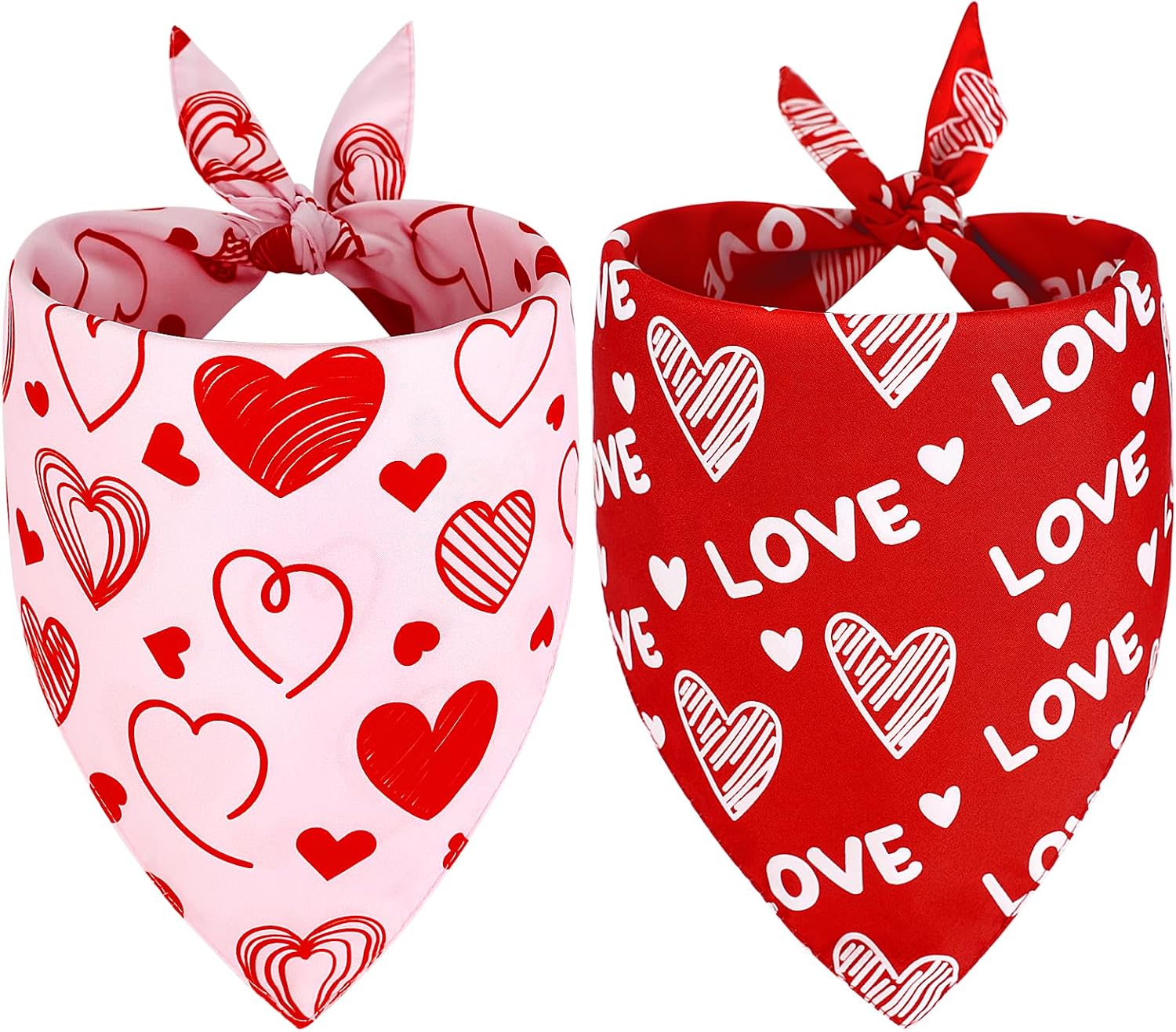 Vivifying 4th of July Dog Bandana, 2 Pack Triangle Pet Scarves with Double-Sided Independence Day Designs, Polyester Memorial Day Pet Bibs for Small, Medium & Large Dogs (Large, American Flag & Star) - Image 15