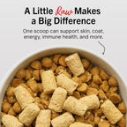 Stella & Chewy's Dandy Lamb dog food topper freeze-dried pieces close up