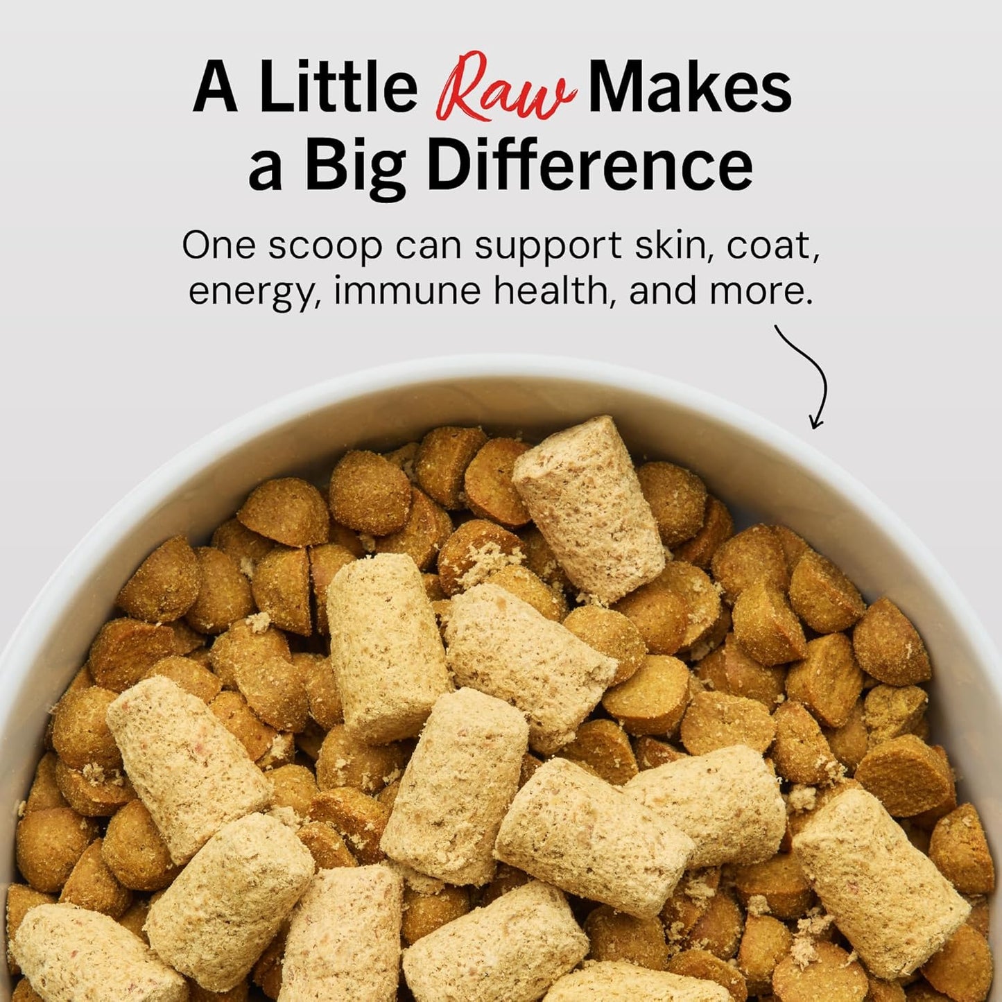 Stella & Chewy's Dandy Lamb dog food topper freeze-dried pieces close up