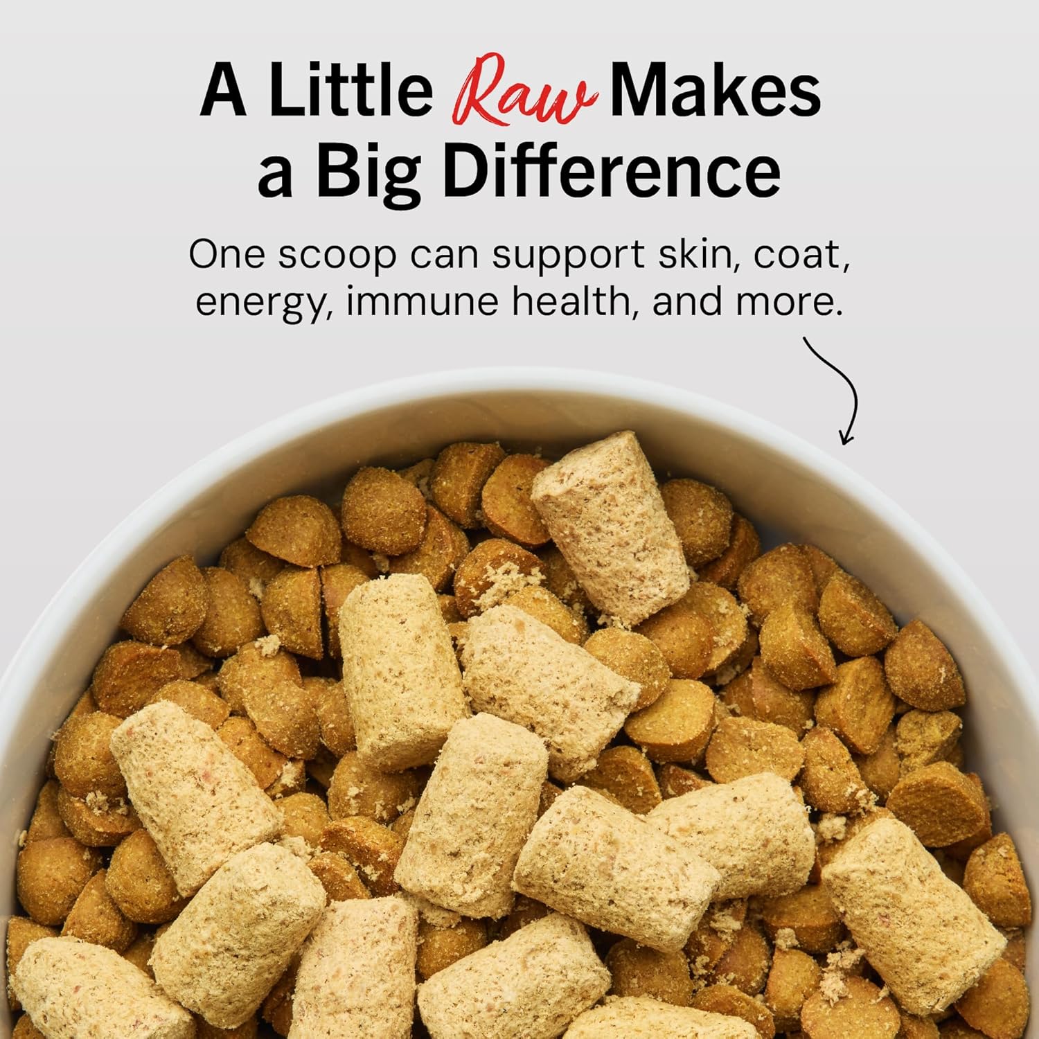 Stella & Chewy's Dandy Lamb dog food topper freeze-dried pieces close up