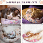 4 Pcs Cat Pillow Calming Pet Dog Neck Pillow, Paw, Medium - Image 4