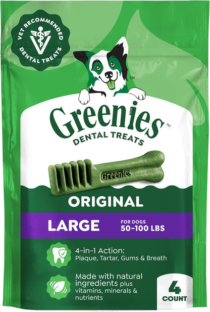 Greenies Veterinarian-Recommended Natural Dental Dog Treats, Large Size, Original Flavor, 36 oz. Pack, 24 Count - Image 14