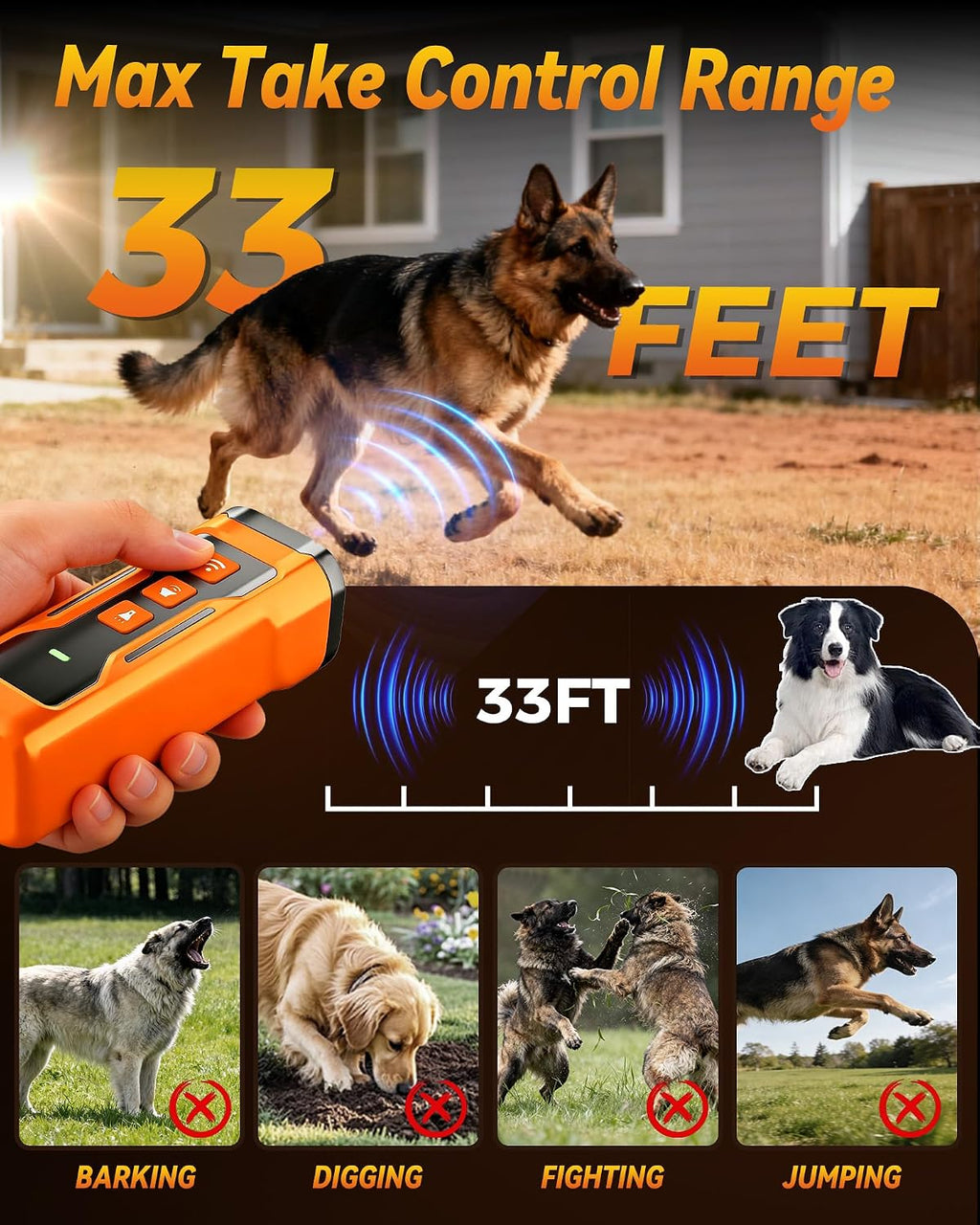iBurr anti-barking device with USB-C charging cable