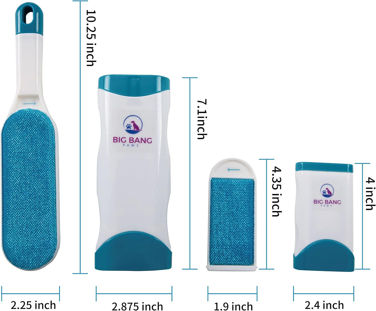 Ergonomic handle of Big Bang Paws dog hair remover tool