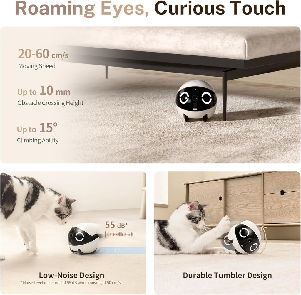 Enabot EBO ROLA Mini 2K robot navigating home
