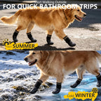 EXPAWLORER Dog Socks for Hot Pavement to Prevent Licking Paws, Non-Slip Dog Grippy Booties Shoes for Hardwood Floors, Traction Control Boots & Paw Protectors for Small Medium Large Senior Dogs BlackXL - Image 9