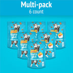 Six pack of Purina Friskies lobster and mac n cheese cat treats pouches